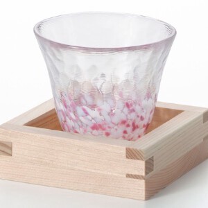 Tsugaru-Bidoro Barware Pink Sakura-Sakura 120ml Made in Japan