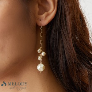 Clip-On Earrings Pearl Earrings Jewelry Made in Japan