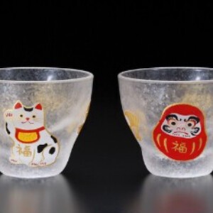 Barware Gift-boxed Daruma Beckoning Cat M Made in Japan