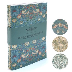 Notebook Stationery William Morris 3-books