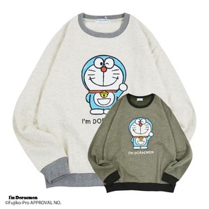 Hoodie Doraemon Sweatshirt Brushed Lining Sanrio Characters Men's