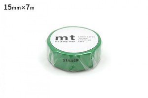 【カモ井加工紙】mt 1P グリーン  / マスキングテープ