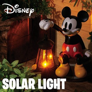 ディズニー　ソーラーライト　LED　野外照明　照明器具　ミッキー　ドナルド　プー