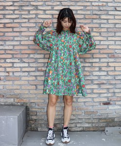 Casual Dress Voluminous Sleeve Mini One-piece Dress