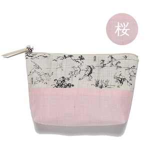 Pouch Linen Sakura Small Case
