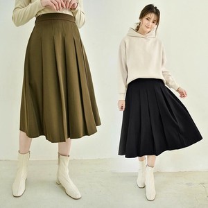 Skirt Flare Plain Color A-Line Ladies' Autumn/Winter