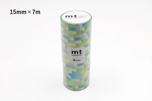 【カモ井加工紙】mt 8P モーション・ブルー  / マスキングテープ