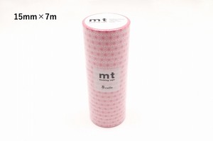 【カモ井加工紙】mt 8P 麻の葉・桃  / マスキングテープ