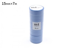 【カモ井加工紙】mt 8P ブルー  / マスキングテープ