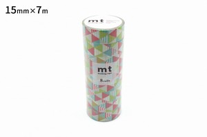 【カモ井加工紙】mt8Pしまさんかく･ピンク  / マスキングテープ