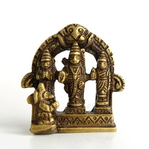 【インテリア雑貨・置物】ヒンドゥー教神様　真鍮製ラーマ&シーター