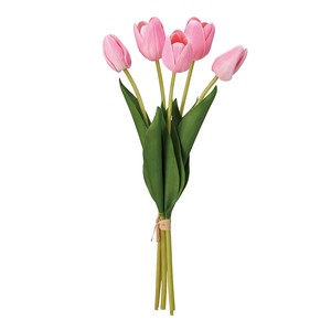 Artificial Plant Flower Pick Pink Tulips