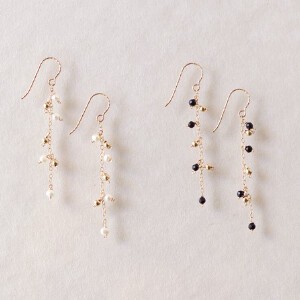 〔14kgf〕アイシクルピアス(pearl pierced earrings)