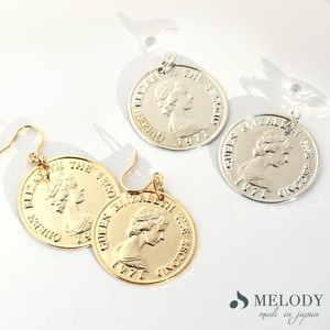 Clip-On Earrings Earrings Jewelry coin Made in Japan