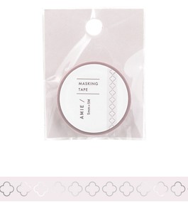 ﾜｰﾙﾄﾞｸﾗﾌﾄ【AMIE マスキングテープ5mm ライトピンク】くすみピンク 雑貨 手帳 ギフト