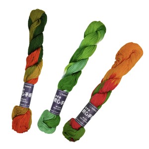 刺し子糸　段染め　かせ巻約145m　日本製　Sashiko thread