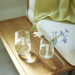 （高さ12cm・16cm）リューズガラス フラワーベース オヴァル／リサイクルガラス 花瓶