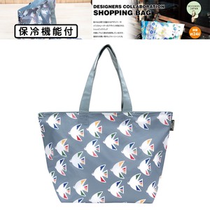 【堀内 映子 DESIGN】　ショッピングバッグ（簡易保冷機能付）　海鳥