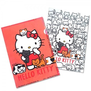 Pouch Plastic Sleeve Hello Kitty Set of 2