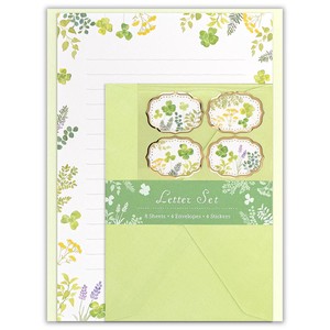 Letter set Fleur Green Made in Japan