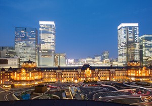 ポストカード カラー写真 日本風景シリーズ「東京駅」観光地 名所 メッセージカード