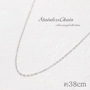 Plain Chain Necklace/Pendant Necklace Stainless Steel M Simple
