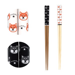 Chopsticks Animals Shiba Dog black M Dog Made in Japan