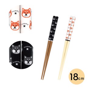 Chopsticks Shiba Dog black M Dog Kids Made in Japan