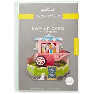 Fresh Flower Cart Pop Up Just Because Card 【多目的立体カード／Wonderfolds】