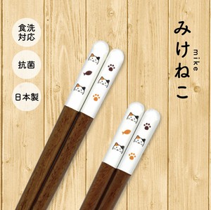 Chopsticks Animals Cat Antibacterial Dishwasher Safe M Made in Japan