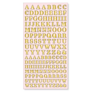 Stickers Gold ABC Character Collection