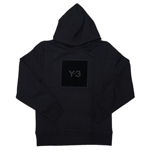 Y-3 ワイスリー スクエアロゴスウェットプルオーバーフーディ Black ブラック HB3322