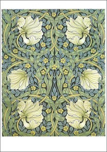 Postcard Flower Message Card William Morris