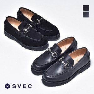 SVEC Shoes Cattle Leather sliver Suede Men's Slip-On Shoes Loafer