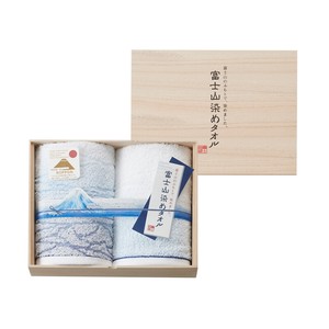 タオル ギフト 富士山染め 日本製 フェイスタオル2枚セット