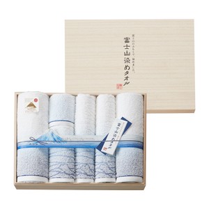 タオル ギフト 富士山染め 日本製 バスタオル2枚＋フェイスタオル3枚＋ハンドタオル1枚
