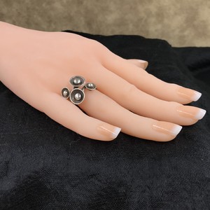 Silver-Based Pearl/Moon Stone Ring sliver Rings