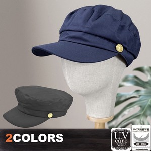【春夏 特価】マリンキャップ　無地柄裏地付き　サイズ調整可能　レディース　帽子