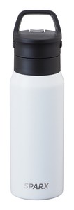 水筒 ステンレス 【SPARX】 ハンドル付　炭酸ボトル 530ml 　ホワイト　ASO-530WH  真空 断熱　グロウラー