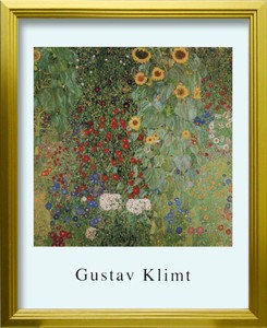 2024年2月20日より価格改定 3.800円→4.500円 Gustav Klimt Country garden with sunflowers S(GD)