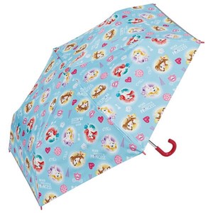 【スケーター】子供用 晴雨兼用折りたたみ傘（50cm）　プリンセス「2022新作」