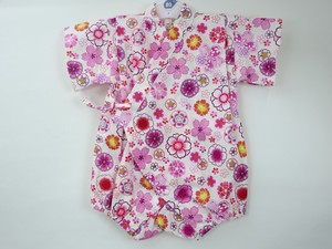 Kids' Yukata/Jinbei Floral Pattern NEW Made in Japan