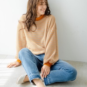 Sweater/Knitwear Pullover Voluminous Sleeve Jacquard