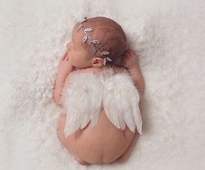 天使の羽ヘアバンドセット 赤ちゃん コスチューム ベビー 天使の羽 お昼寝アート 寝相アート