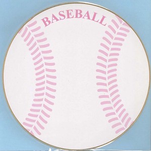 円型色紙 野球