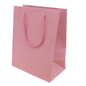 手提げ紙袋 クラフト MS ピンク
