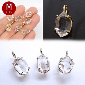 Gemstone Pendant sliver Size M 1-pcs Made in Japan