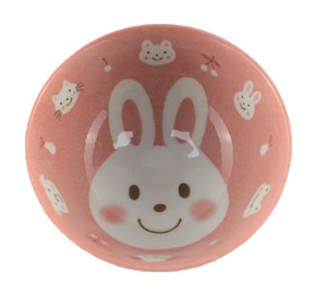 Mino ware Rice Bowl Animal Rabbit M Made in Japan