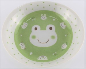にっこり アニマル カレー皿 かえる カエル  frog 美濃焼 日本製 made in Japan