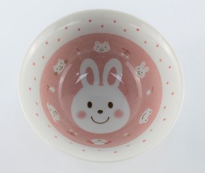 にっこり アニマル ラーメン丼 うさぎ rabbits 美濃焼 日本製 made in Japan